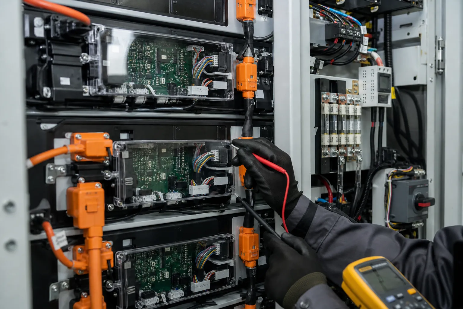 Representative cable routing and control wiring inspection