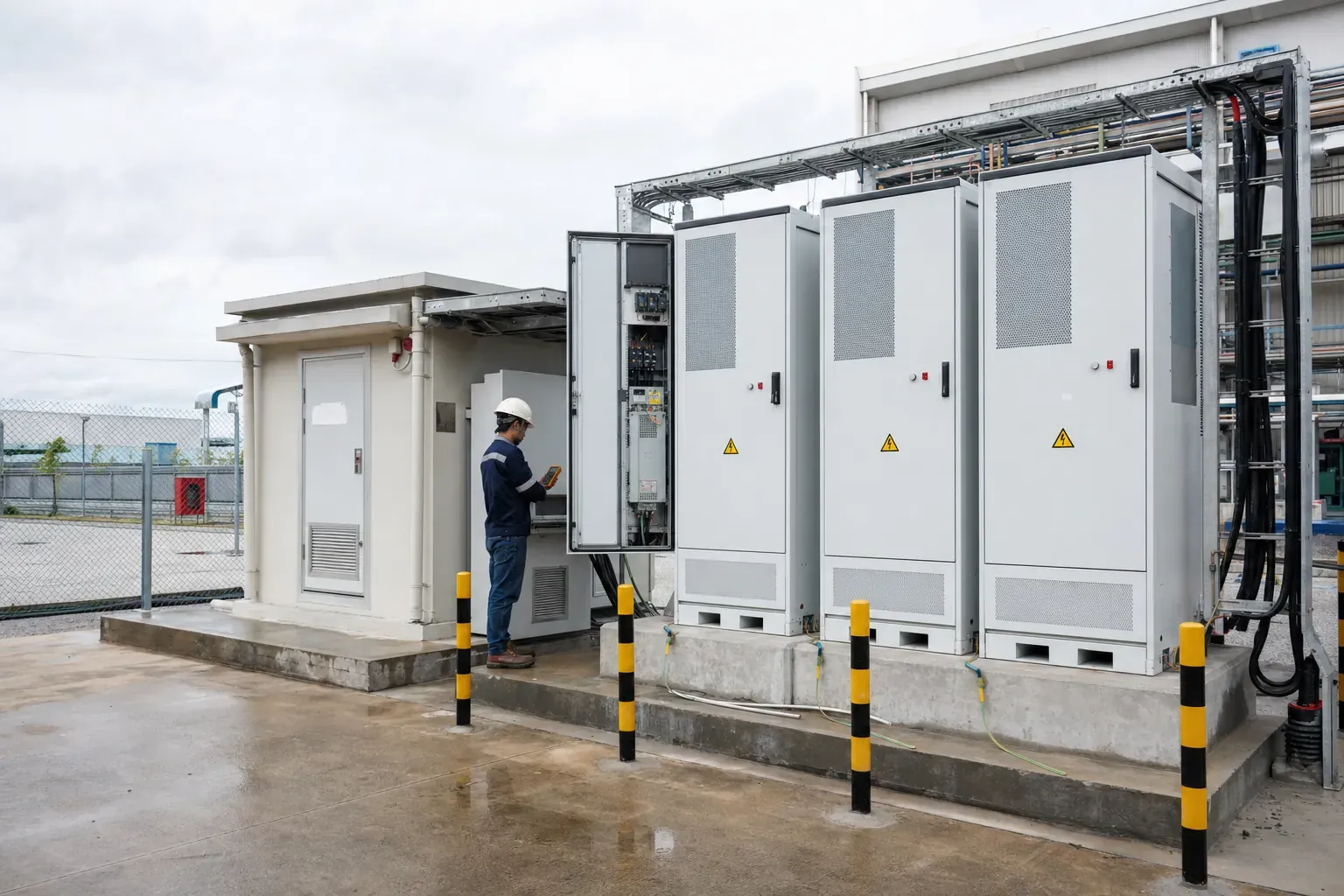 Representative commercial and industrial battery installation