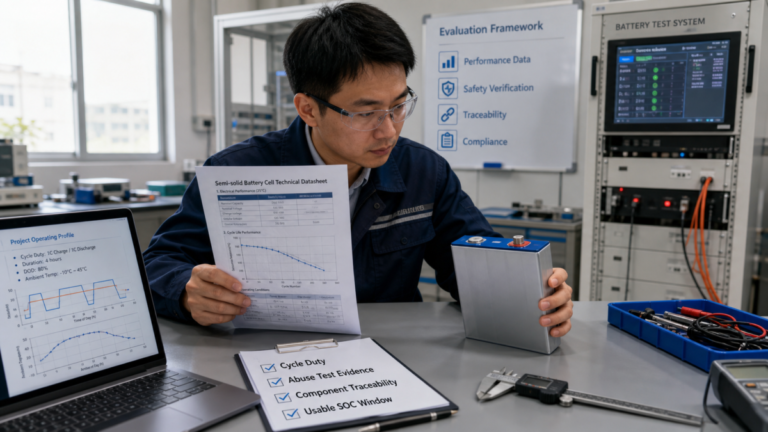 How to Evaluate Semi-Solid Battery Energy Storage