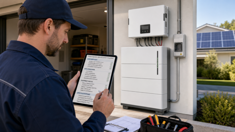 How Should Battery Installer Demo System Be Specified for Real Operating Conditions?