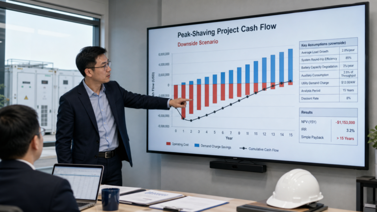 Which Assumptions Matter Most When Evaluating Peak-Shaving Performance Guarantee?